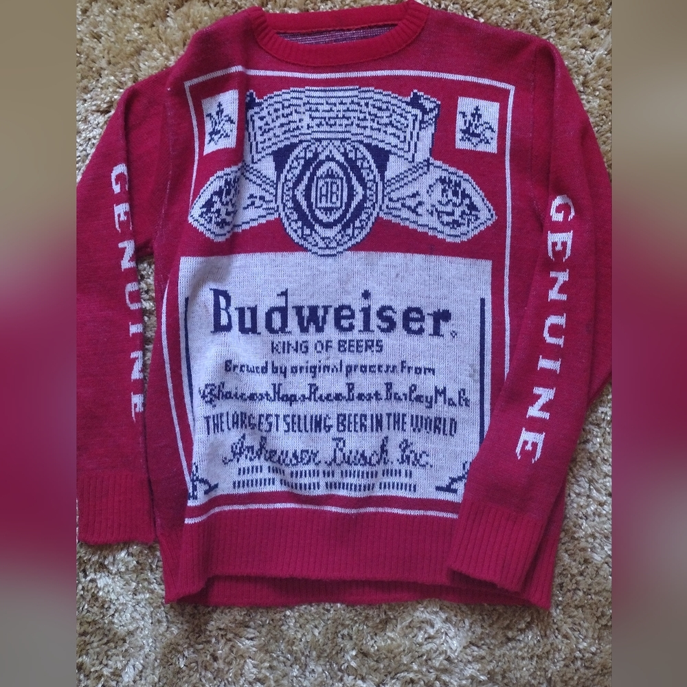 Vintage Budweiser long sleeve sweater
